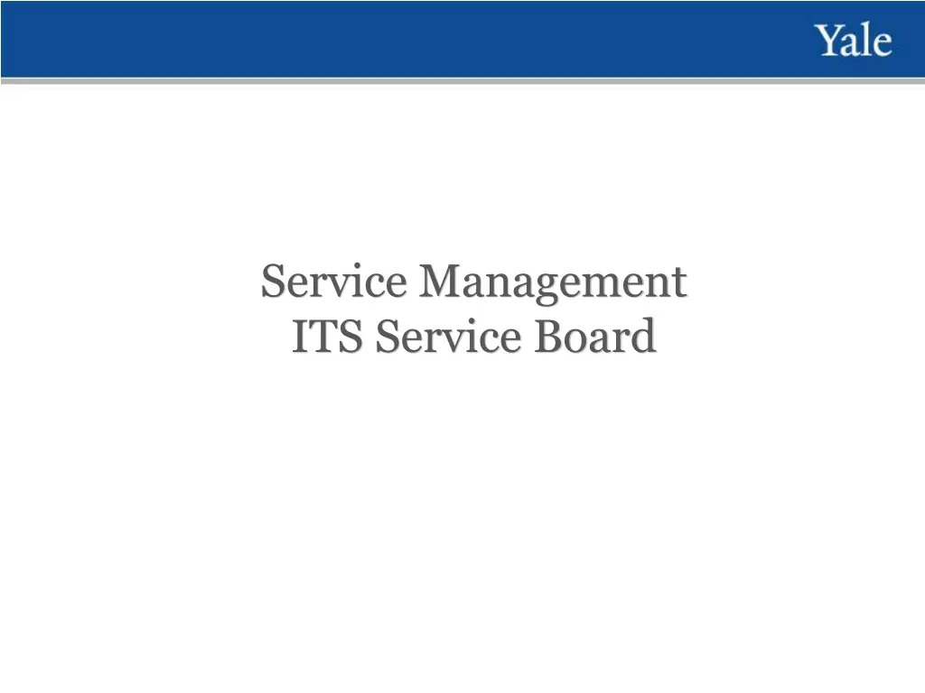 service management its service board