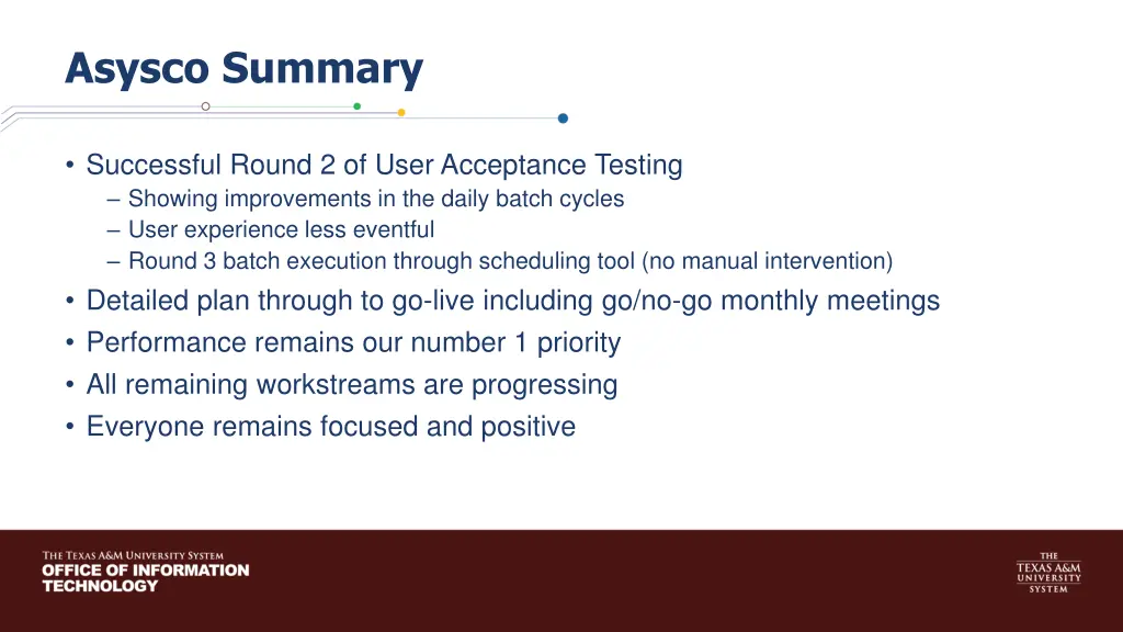 asysco summary