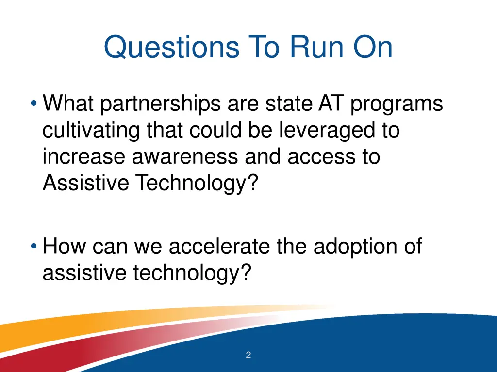 questions to run on