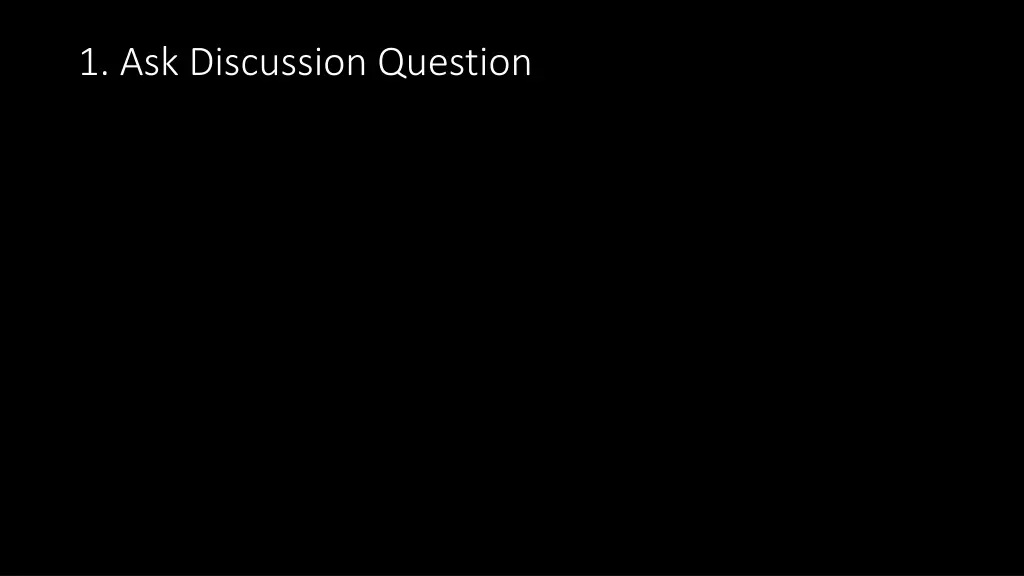1 ask discussion question