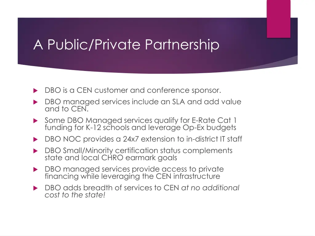 a public private partnership