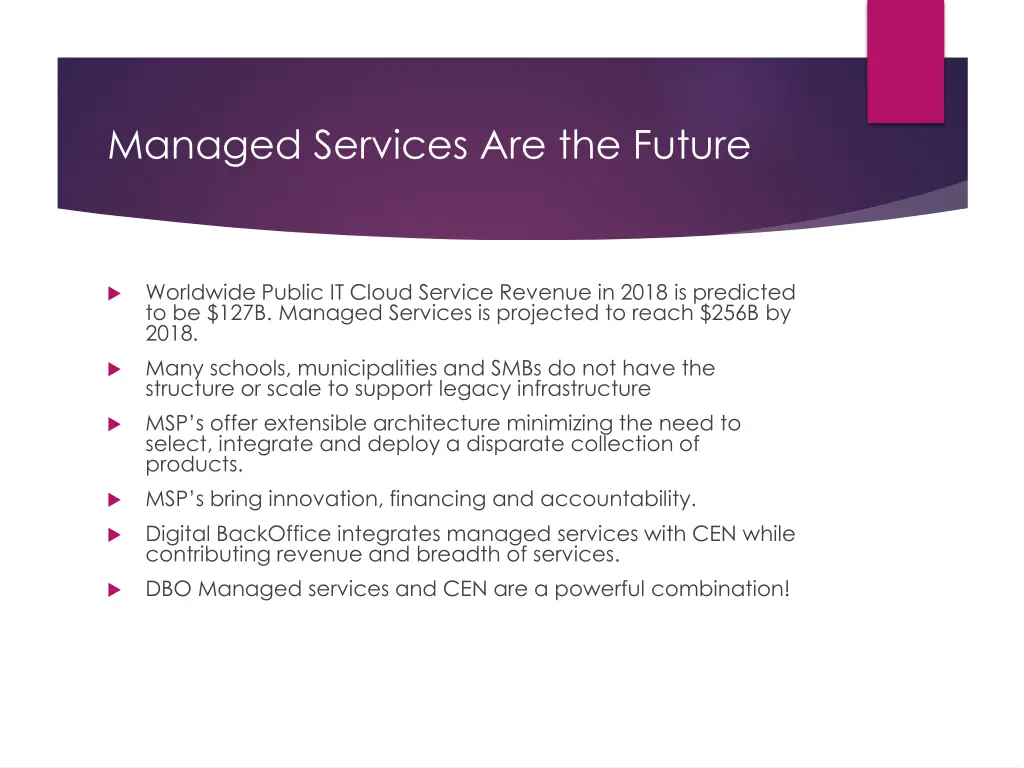managed services are the future