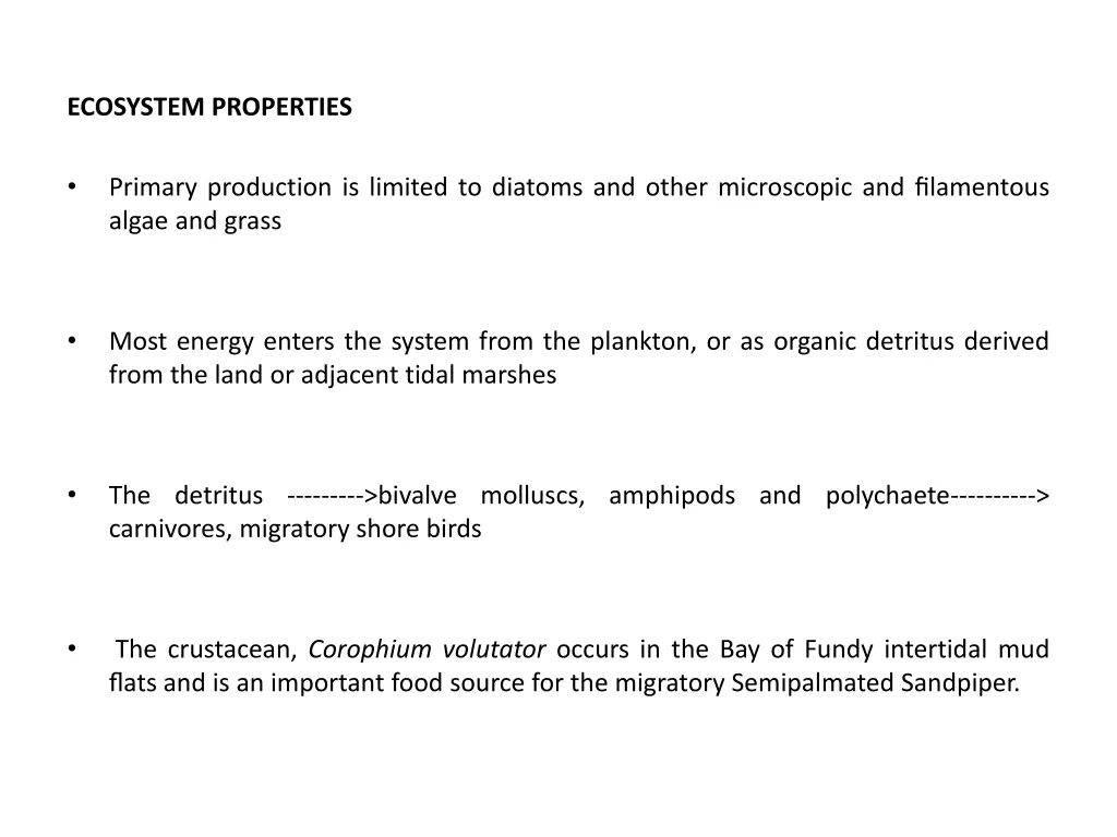 ecosystem properties 1