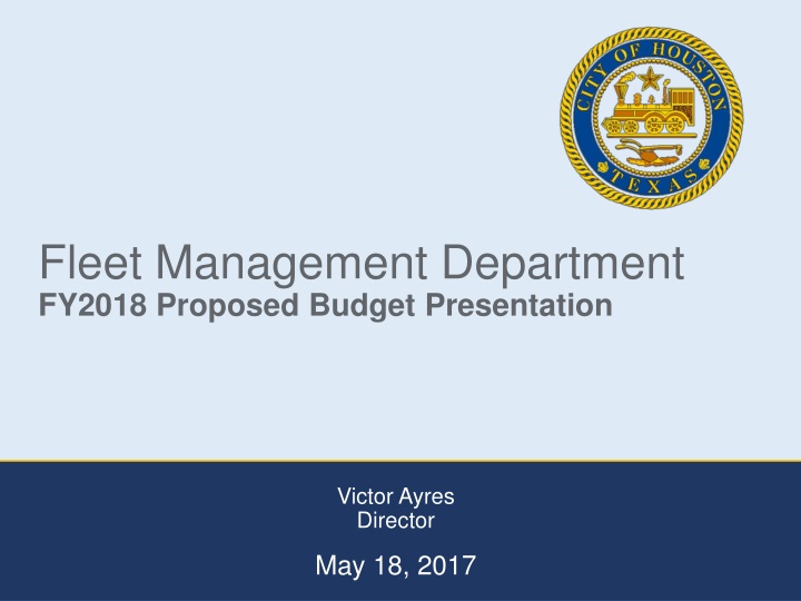 fleet management department fy2018 proposed