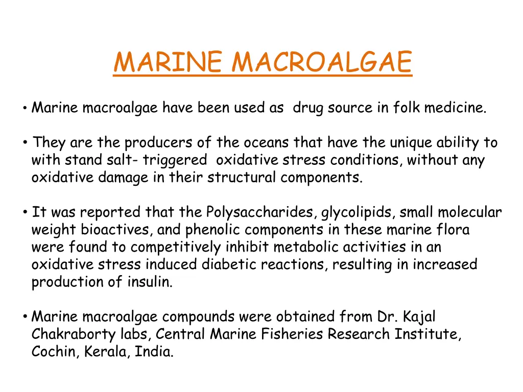 marine macroalgae