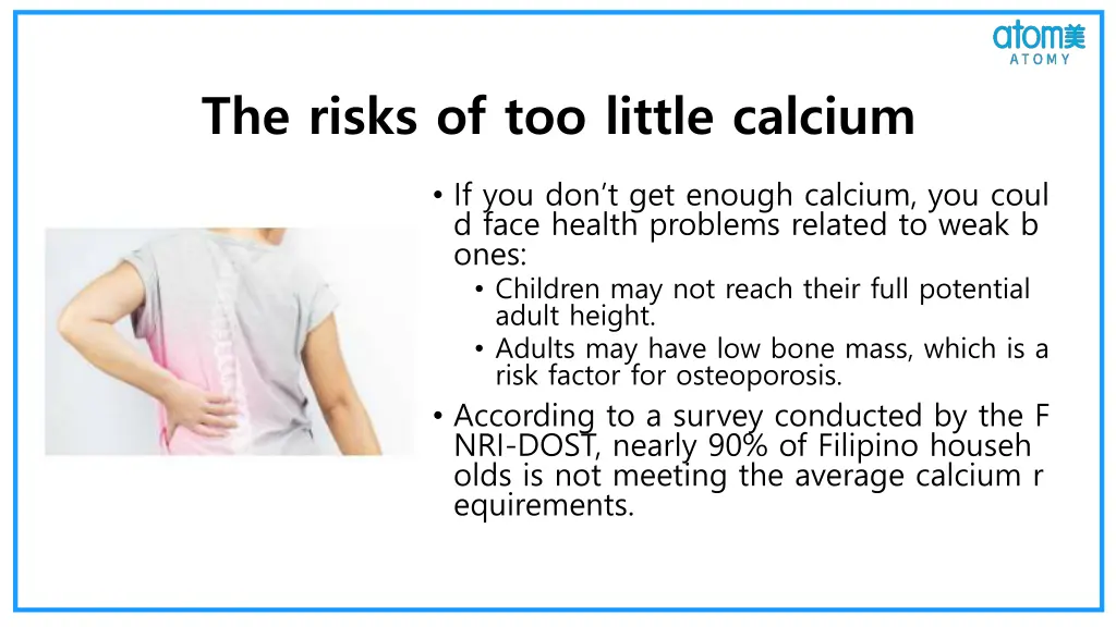 the risks of too little calcium