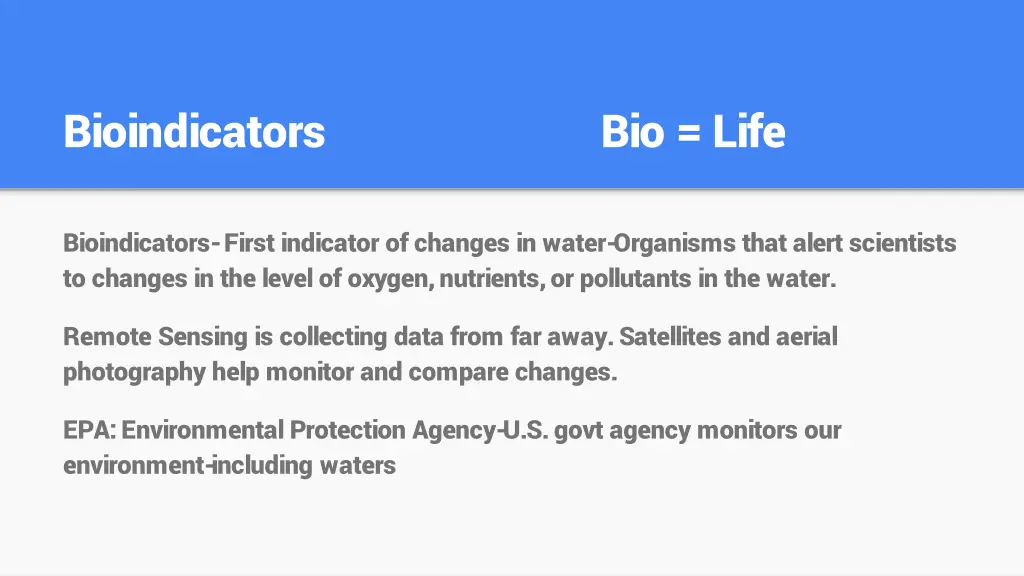 bioindicators bio life