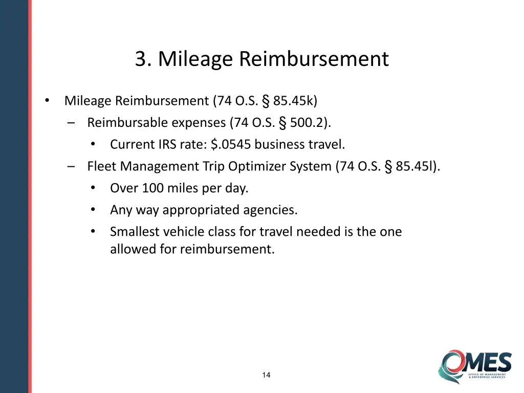 3 mileage reimbursement