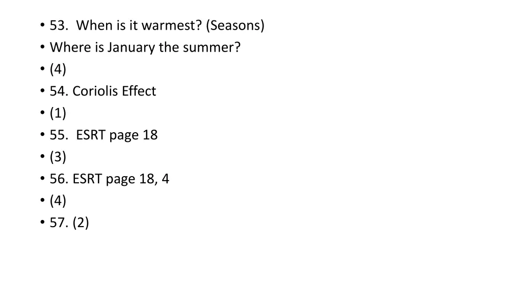 53 when is it warmest seasons where is january