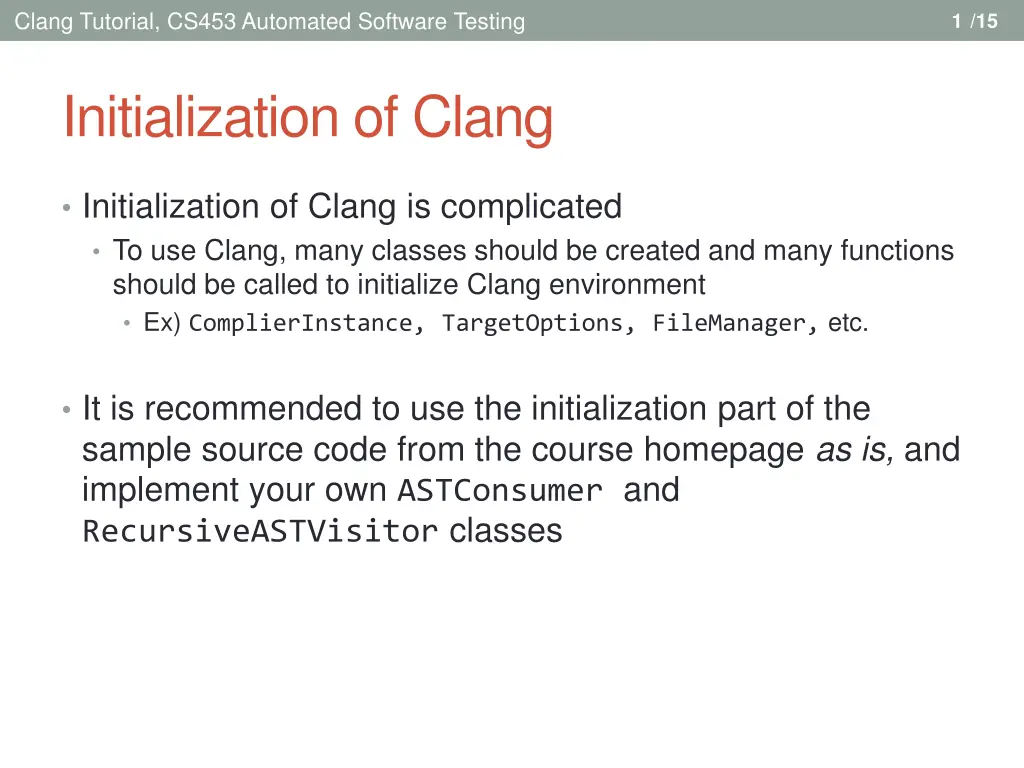 clang tutorial cs453 automated software testing 1