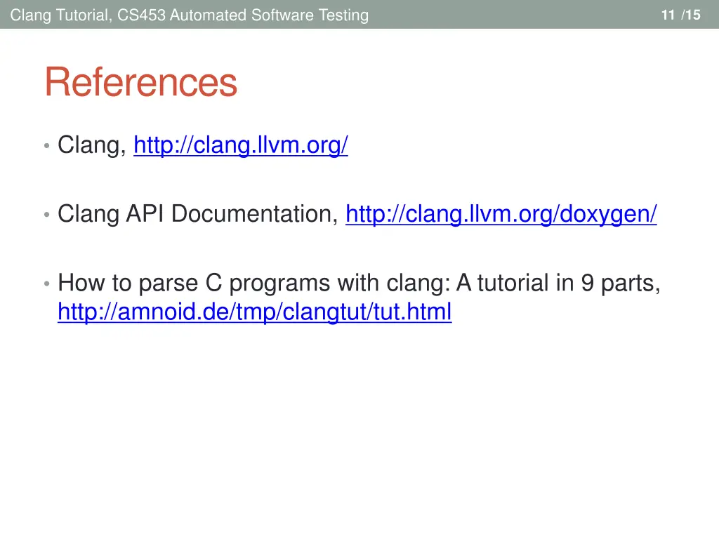 clang tutorial cs453 automated software testing 11