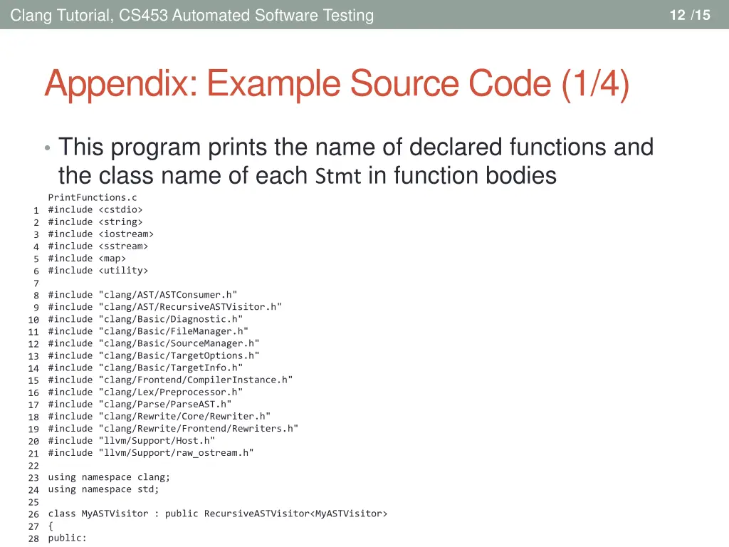 clang tutorial cs453 automated software testing 12