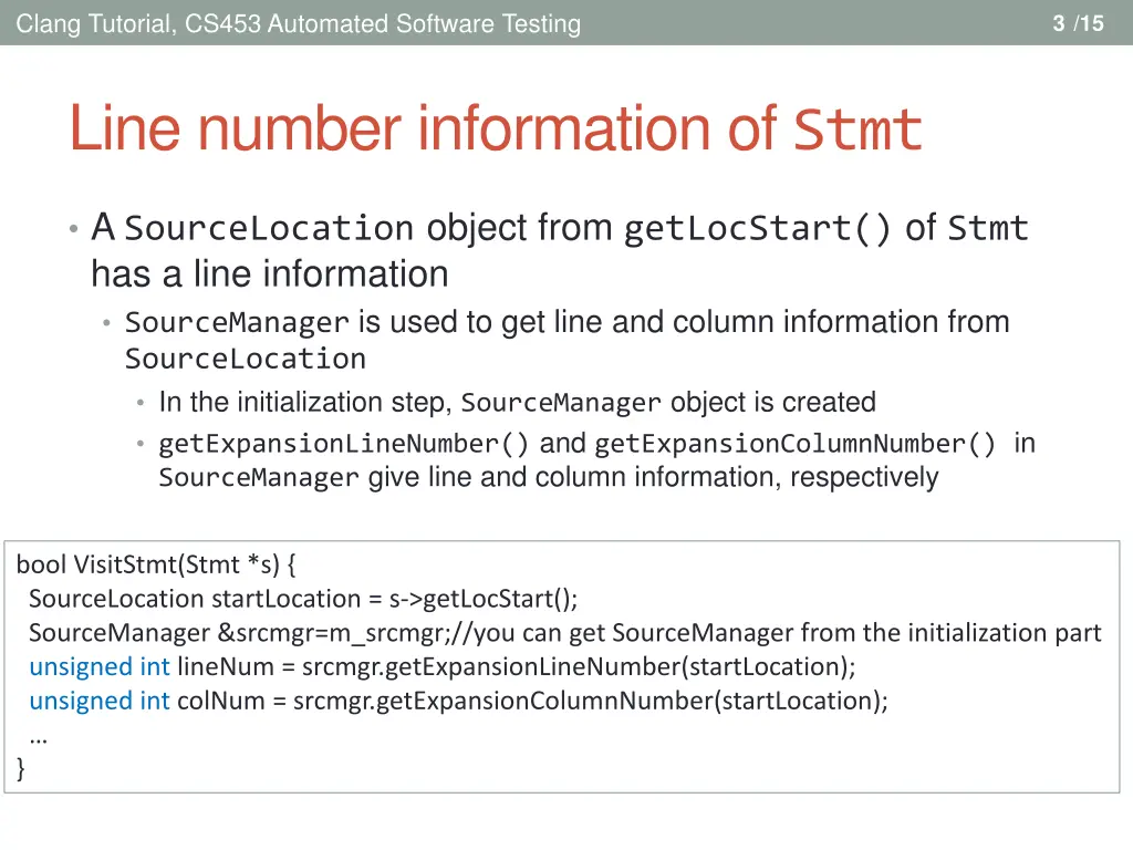 clang tutorial cs453 automated software testing 3