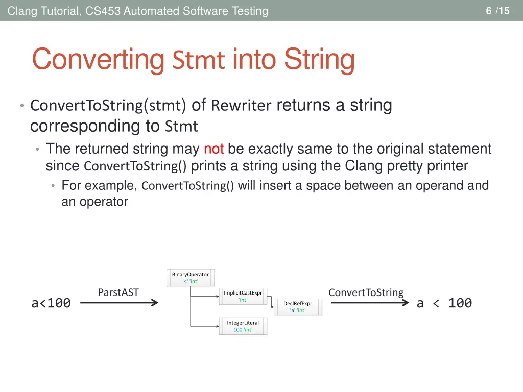 clang tutorial cs453 automated software testing 6