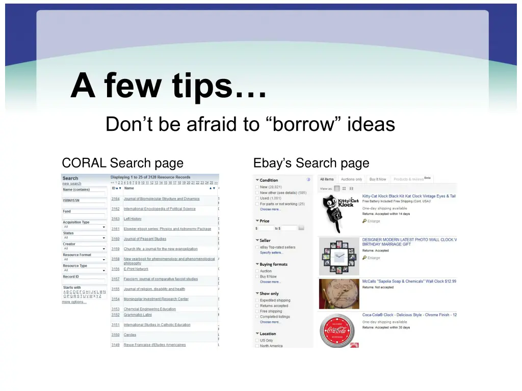 a few tips don t be afraid to borrow ideas