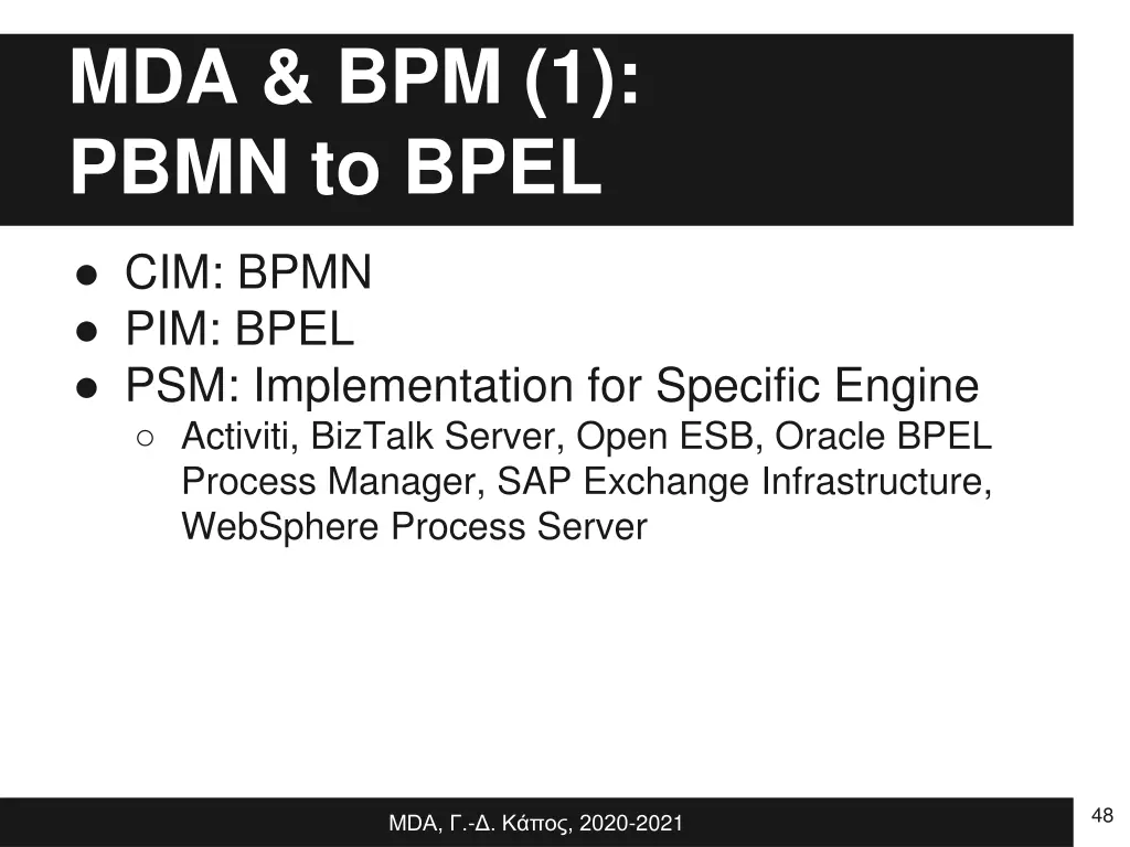 mda bpm 1 pbmn to bpel