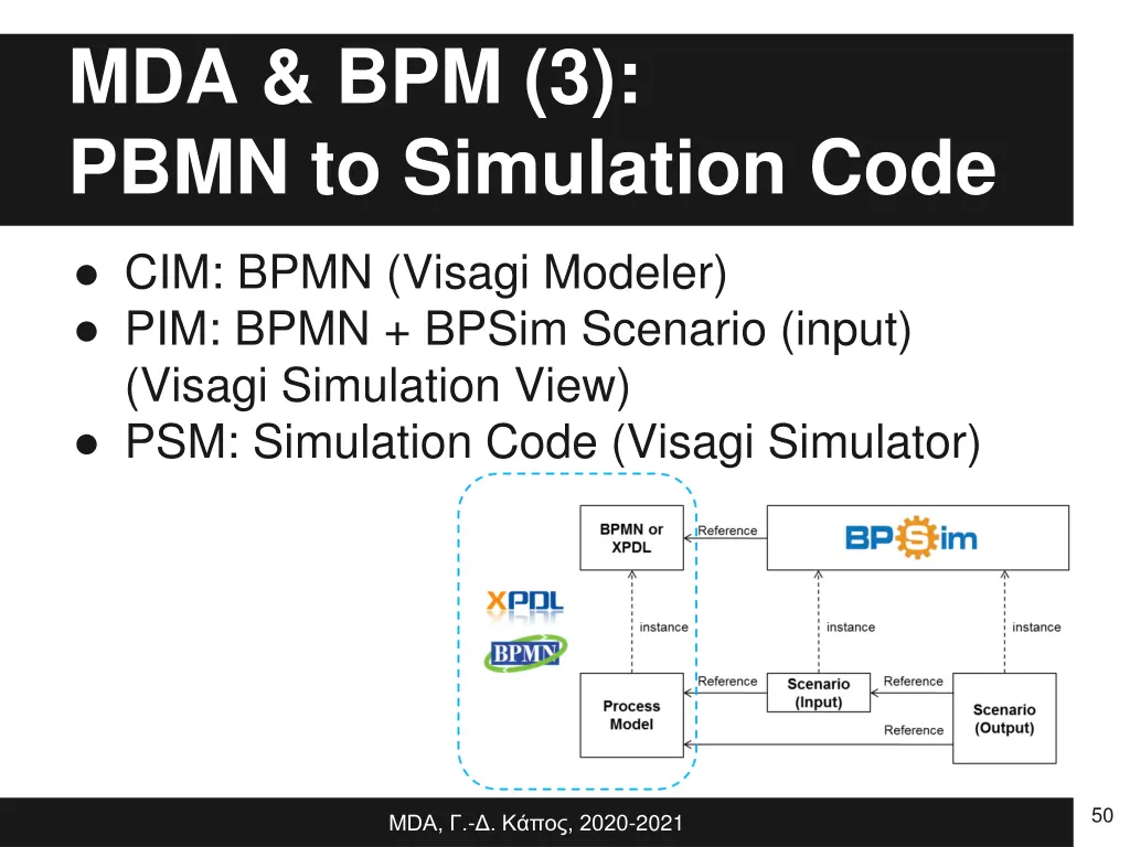 mda bpm 3 pbmn to simulation code