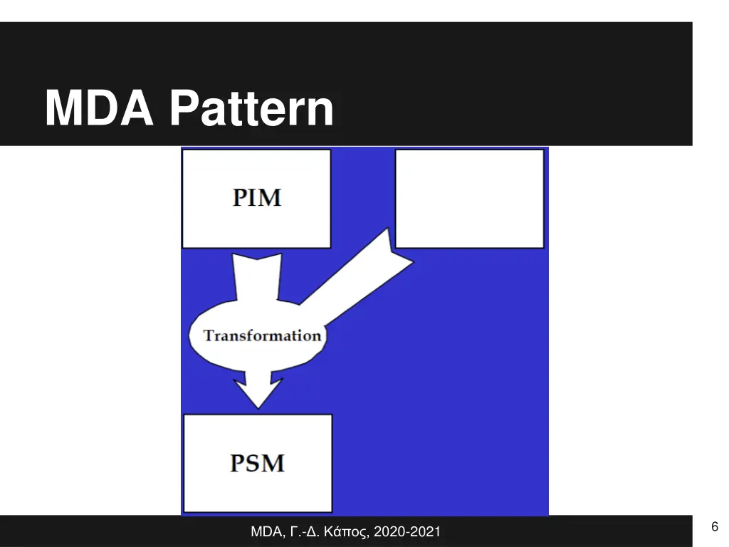 mda pattern