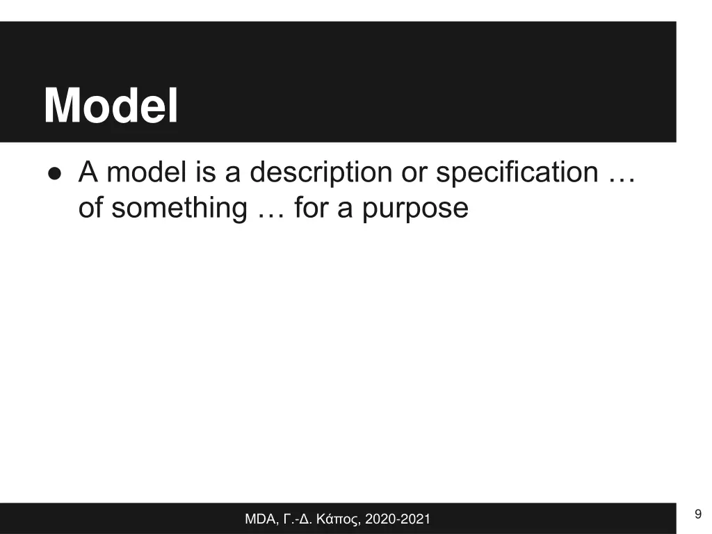 model