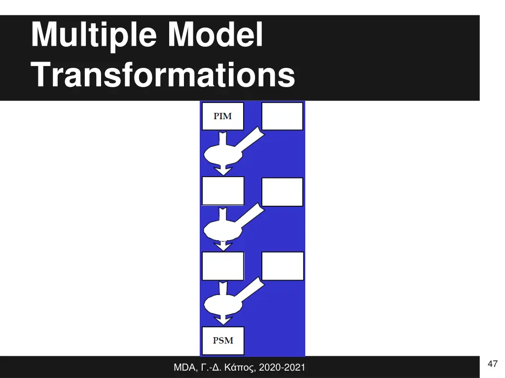 multiple model transformations