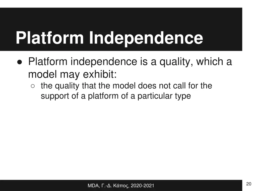 platform independence