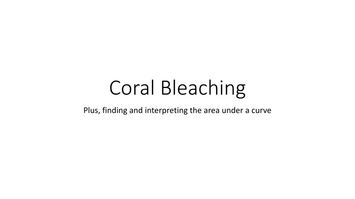 coral bleaching