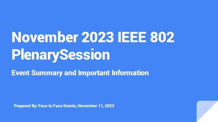 november 2023 ieee 802 plenarysession