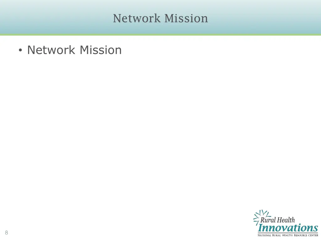network mission