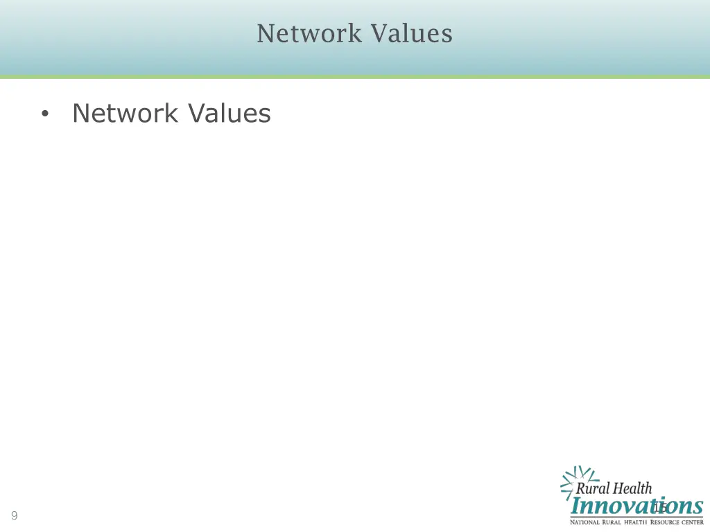 network values