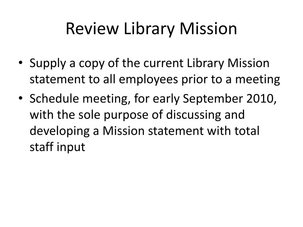review library mission