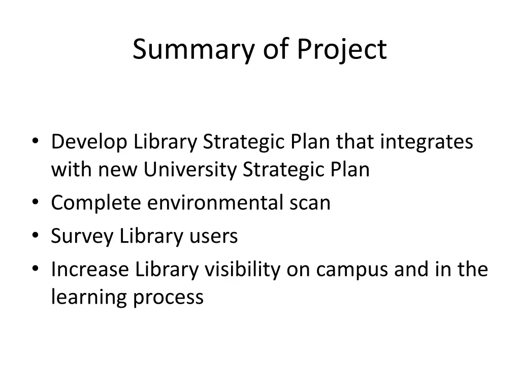 summary of project