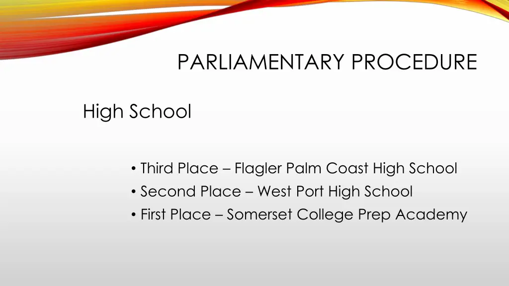 parliamentary procedure