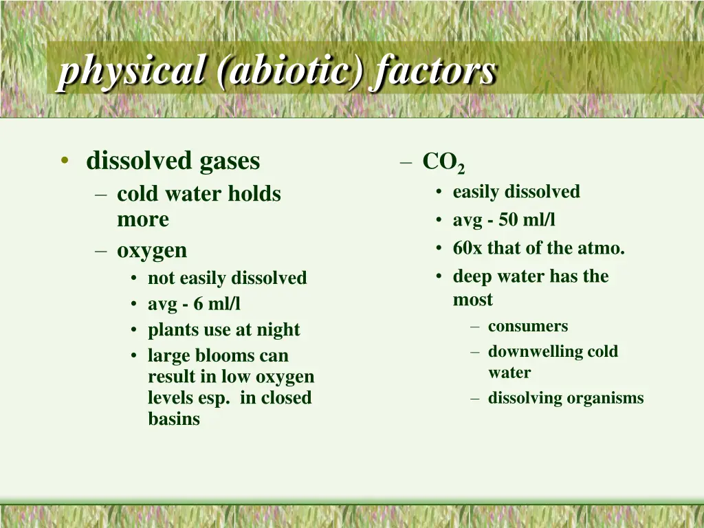 physical abiotic factors 1