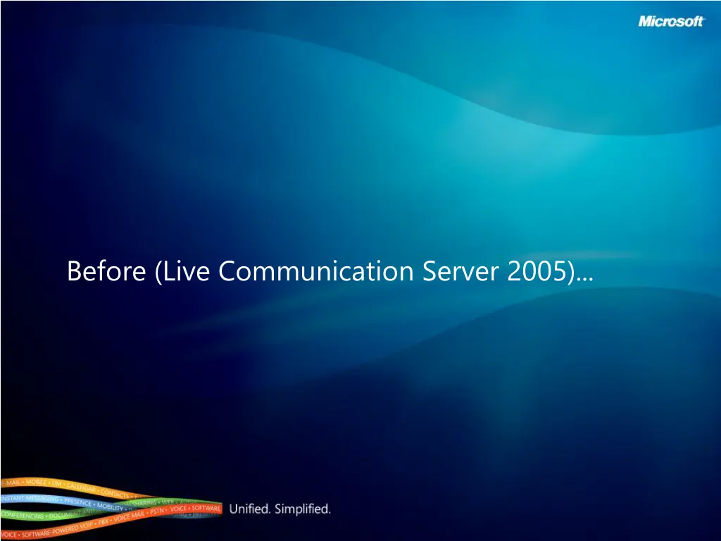 before live communication server 2005