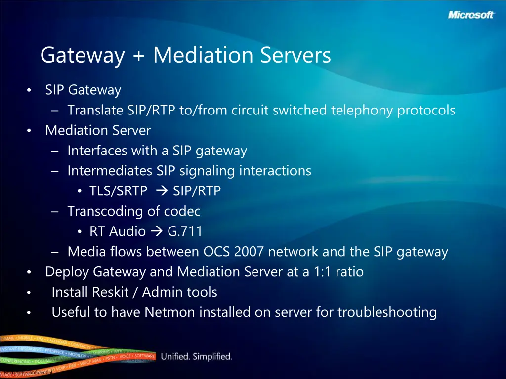 gateway mediation servers