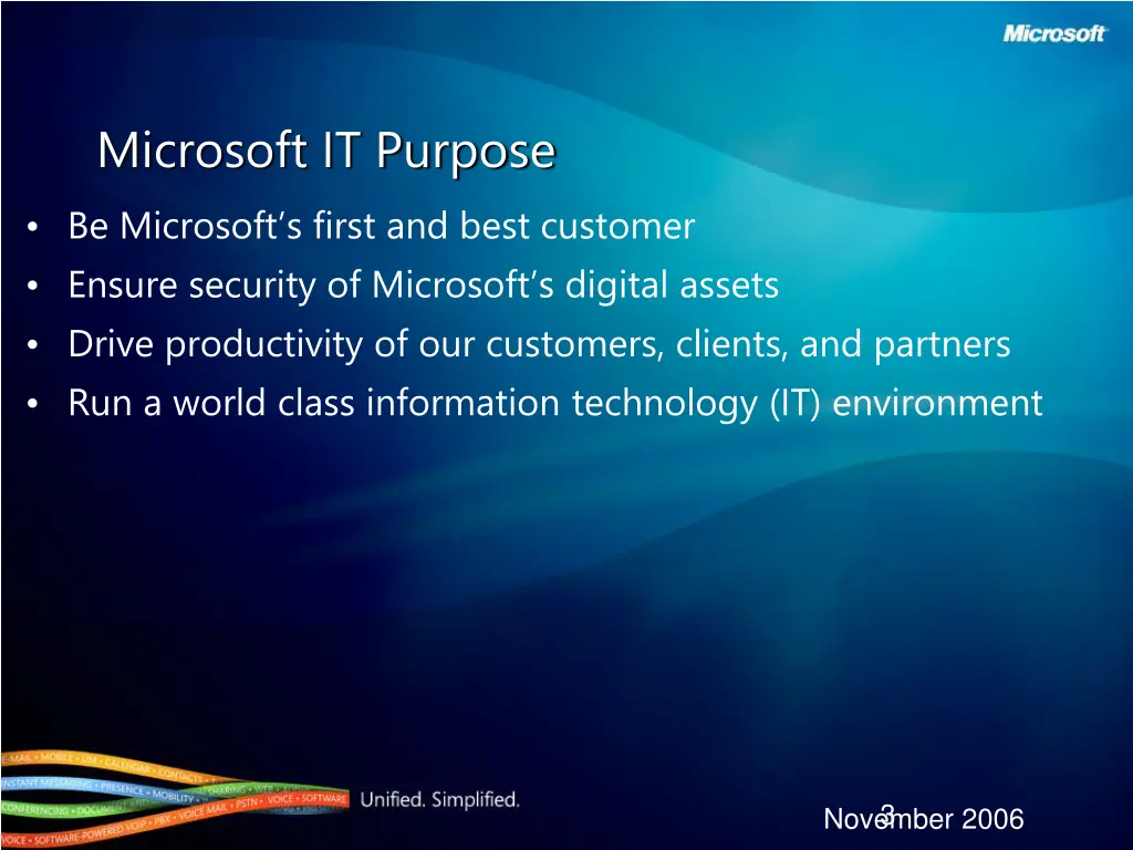 microsoft it purpose be microsoft s first