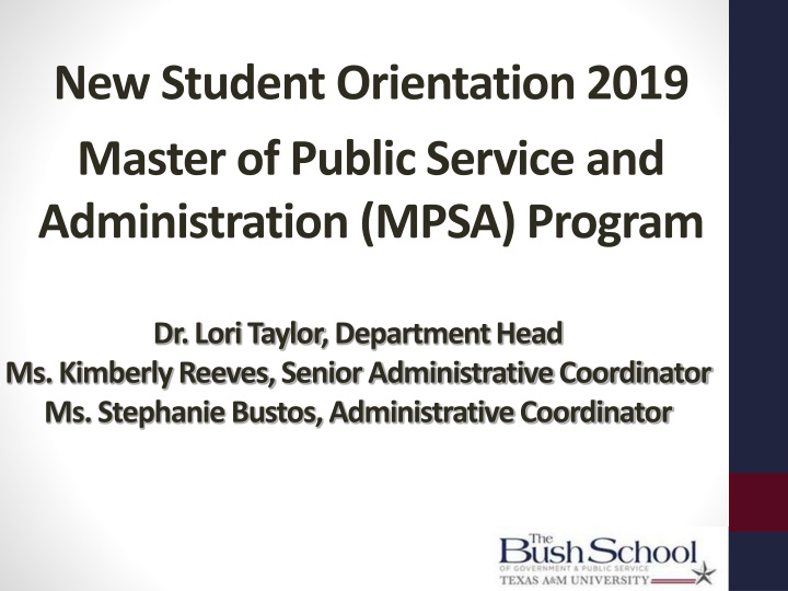 new student orientation 2019 master of public