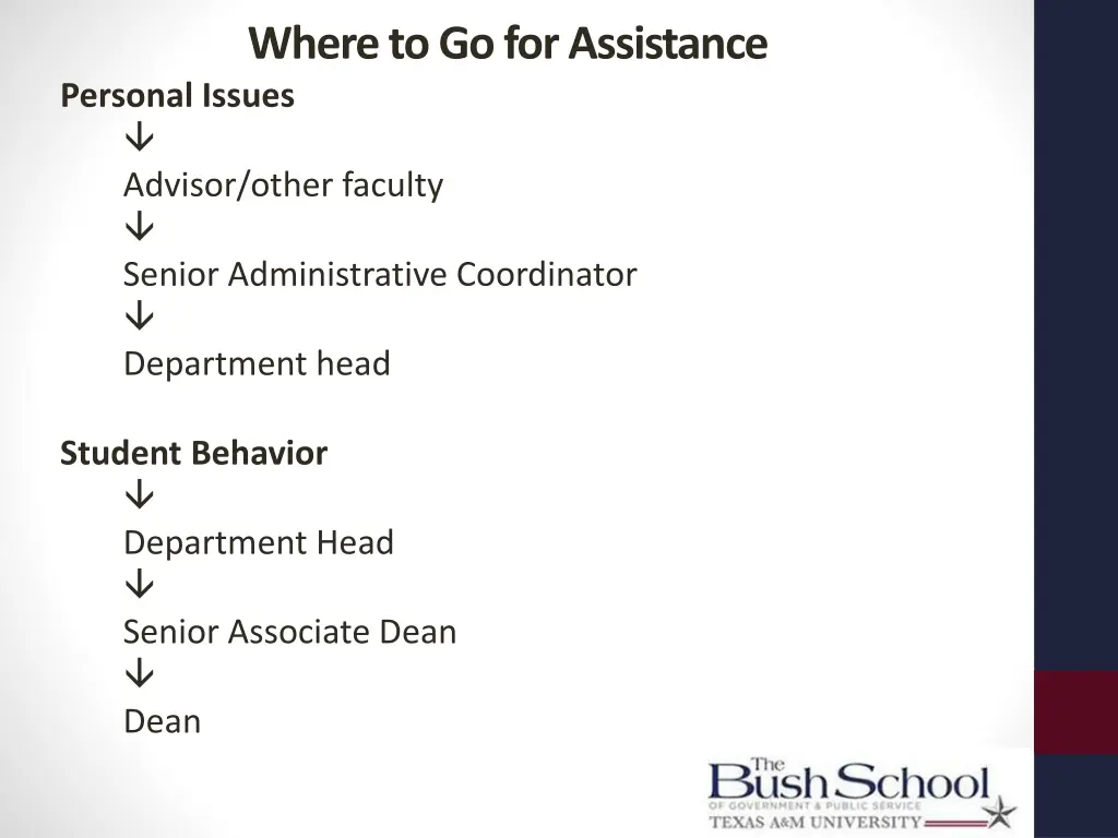 where to go for assistance personal issues