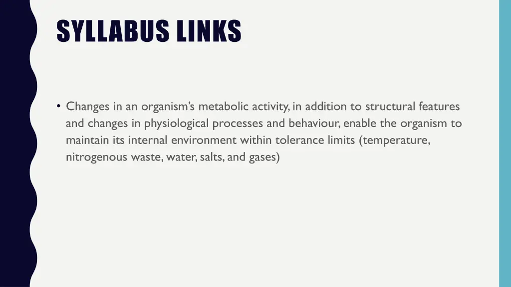 syllabus links