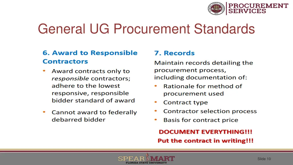general ug procurement standards 2