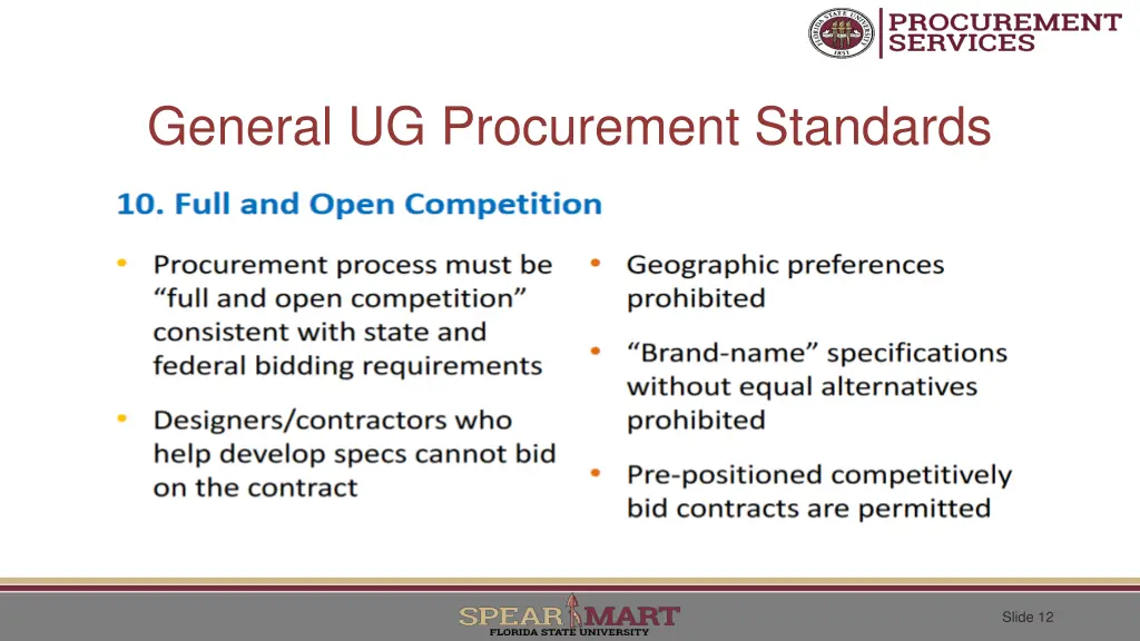 general ug procurement standards 4