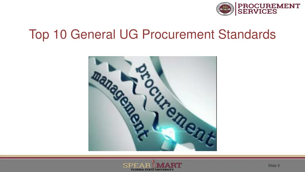 top 10 general ug procurement standards
