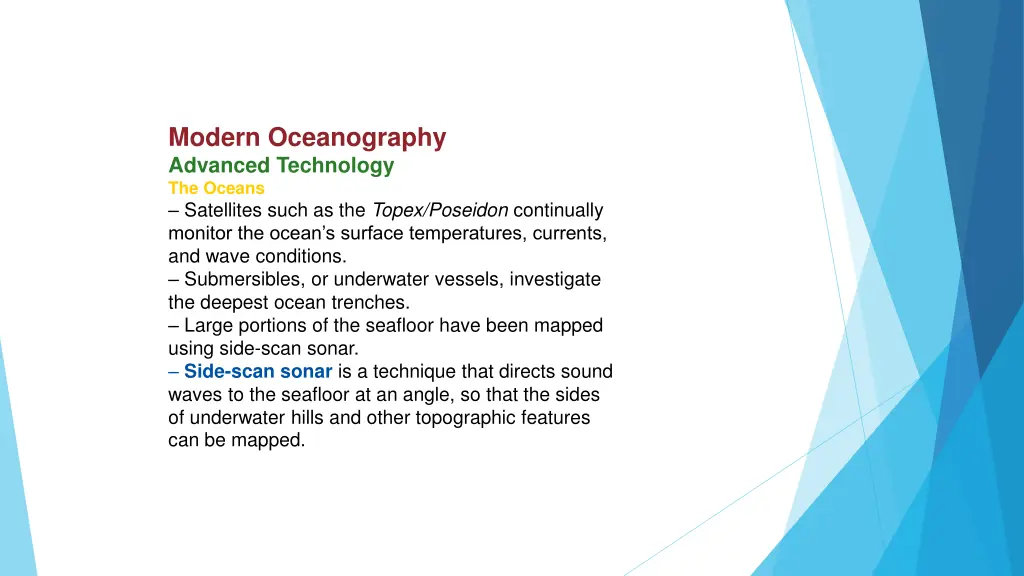 modern oceanography advanced technology