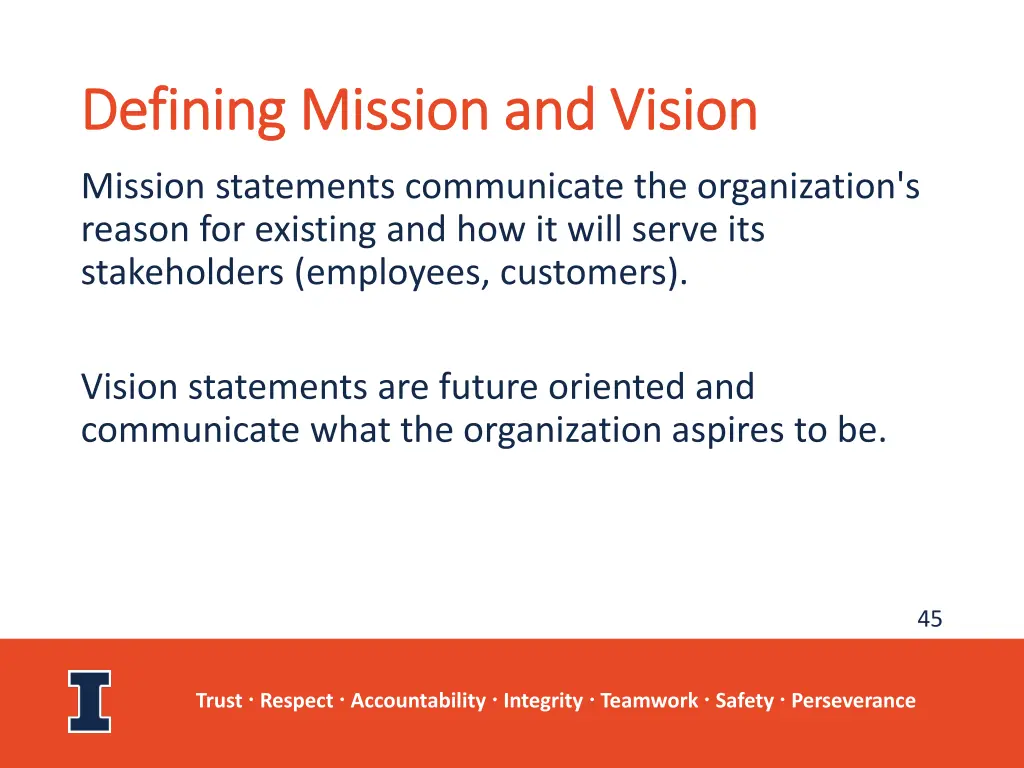 defining mission and vision defining mission