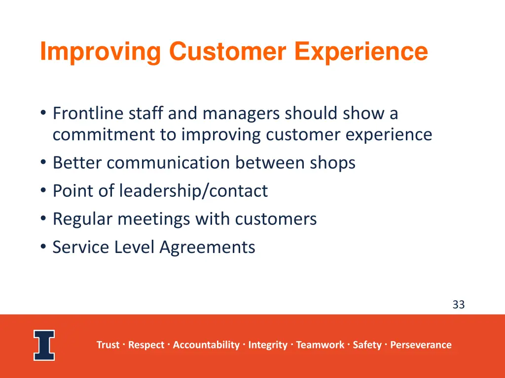 improving customer experience