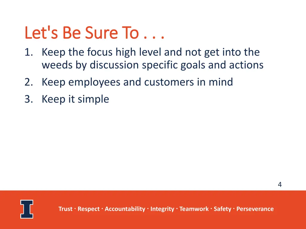 let s be sure to let s be sure to 1 keep