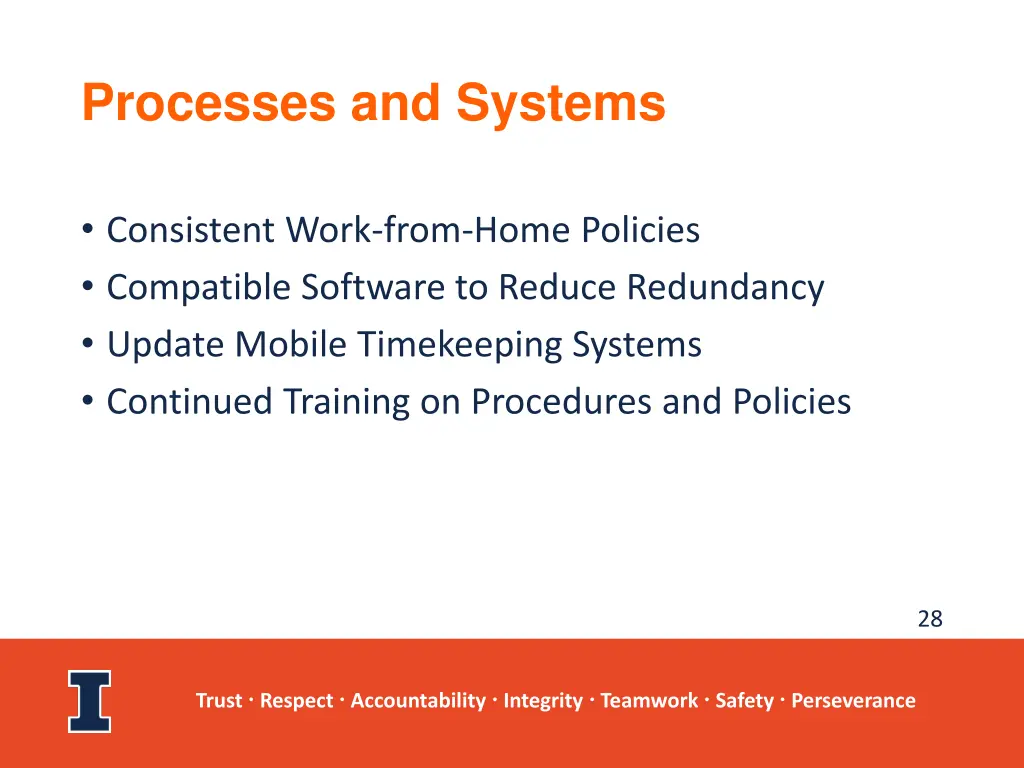 processes and systems