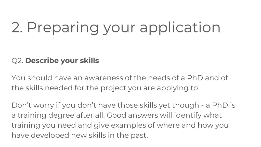 2 preparing your application 2