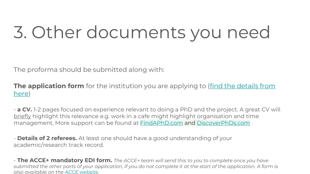 3 other documents you need