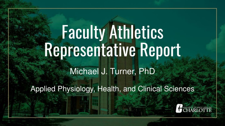 faculty athletics representative report